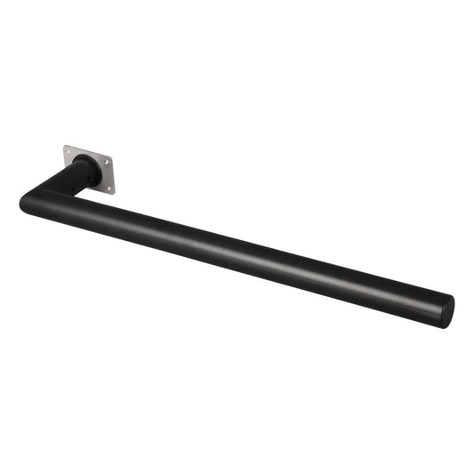 ThermoSphere 25W 12V 500mm Round Single Mounted Heated Towel Bar Matt Black