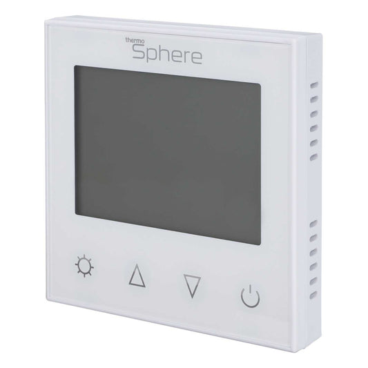 ThermoSphere Thermotouch Glass Programmable Underfloor Heating Controller Ice White