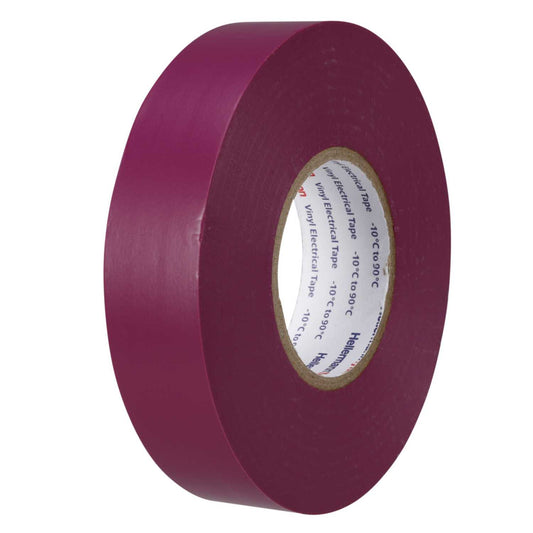 Hellermann HTAPE13VT 19mm x 33m PVC Insulation Tape Violet (Pack of 10)
