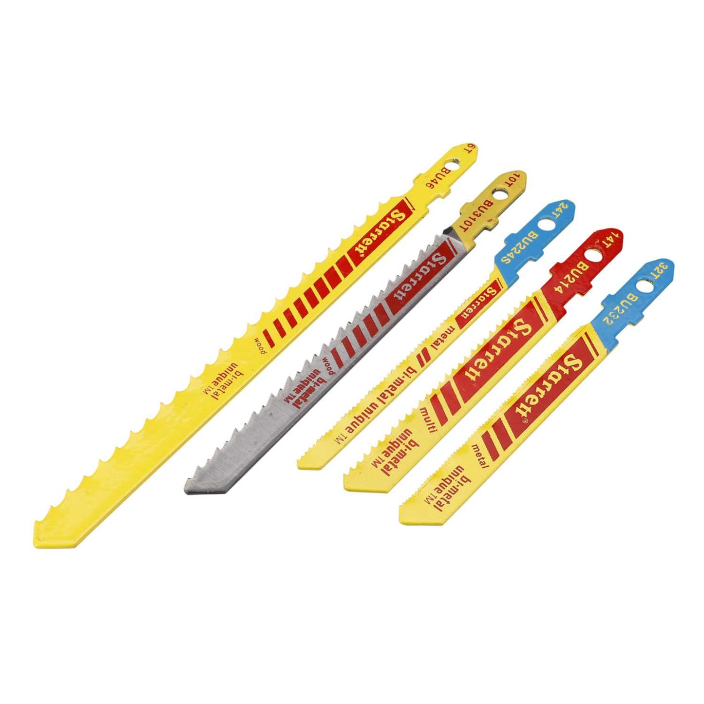 Starrett Assorted Multi-Purpose Jigsaw Blades (Pack of 5)