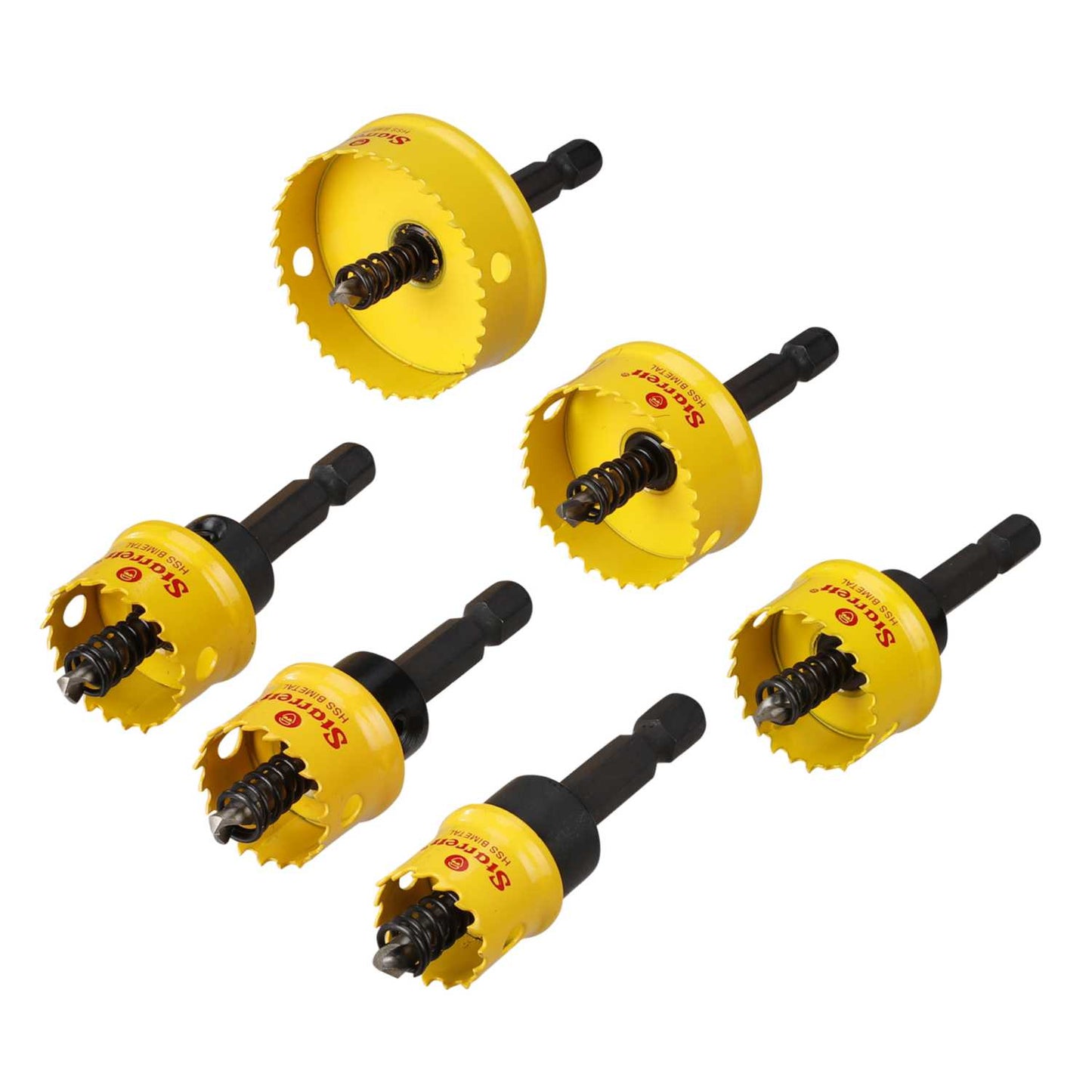 Starrett 6 Piece Smooth Cut Bi Metal Holesaw Kit