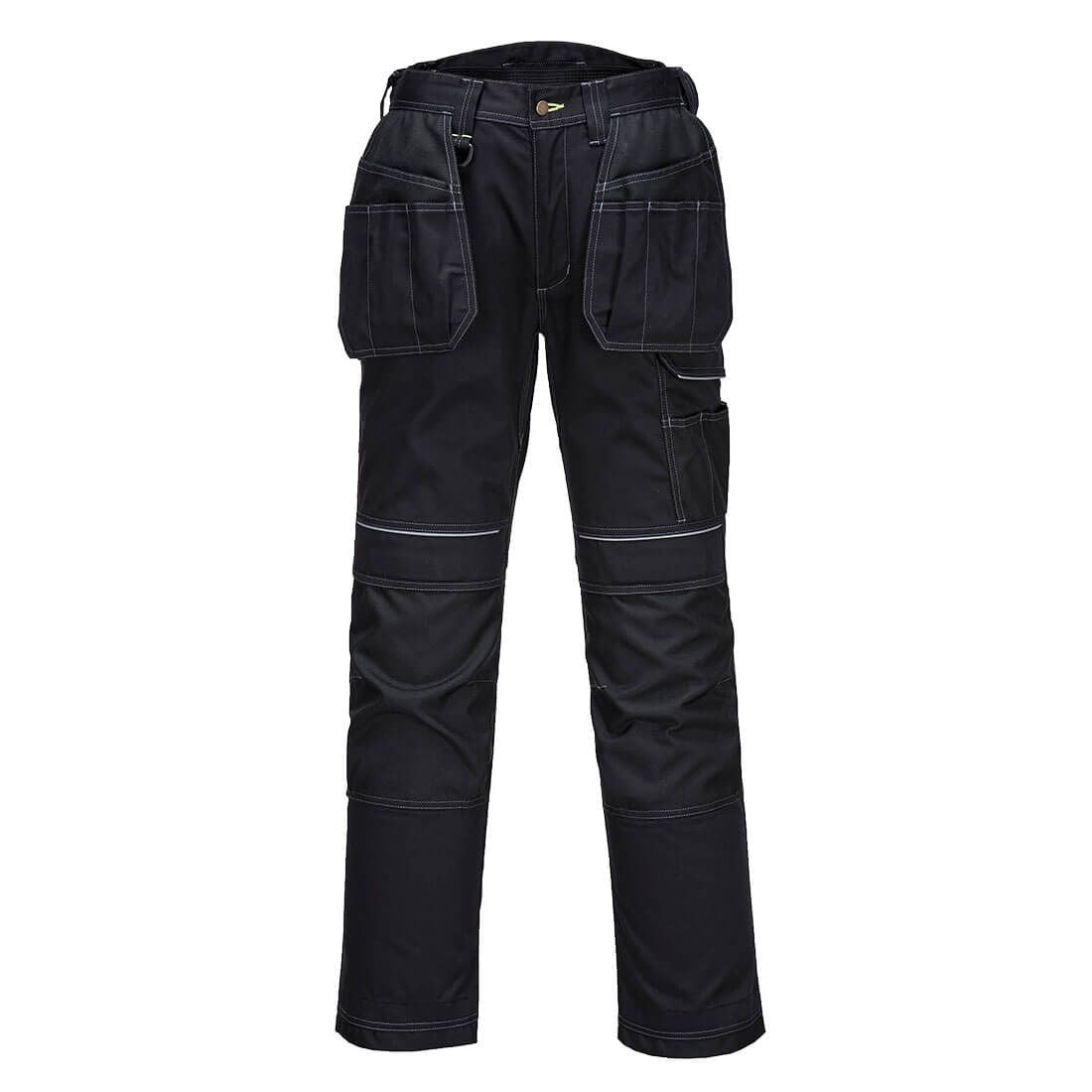 PW3 Stretch Holster Work Trousers, 28, R, Black