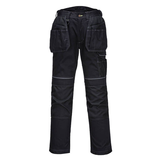 PW3 Stretch Holster Work Trousers, 28, R, Black