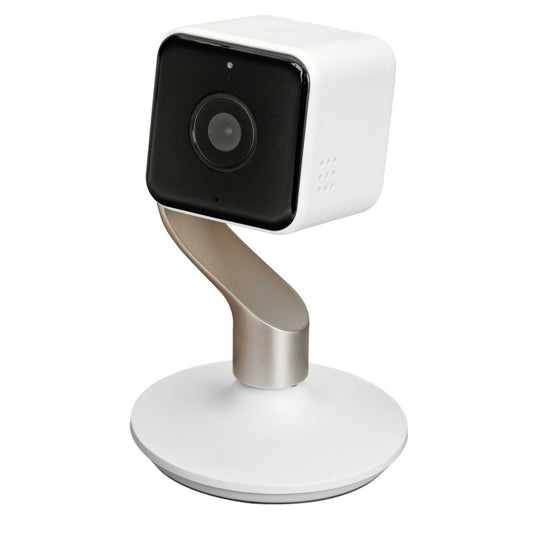 Hive View Indoor Wi-Fi Camera White and Champagne Gold