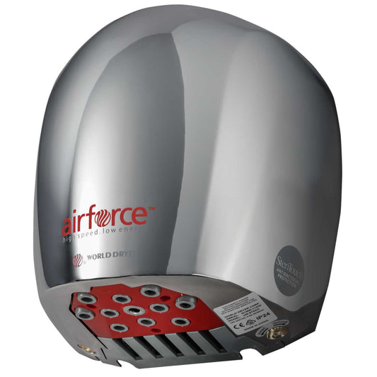 Warner Howard Airforce 1.1kW Hand Dryer Polished Chrome
