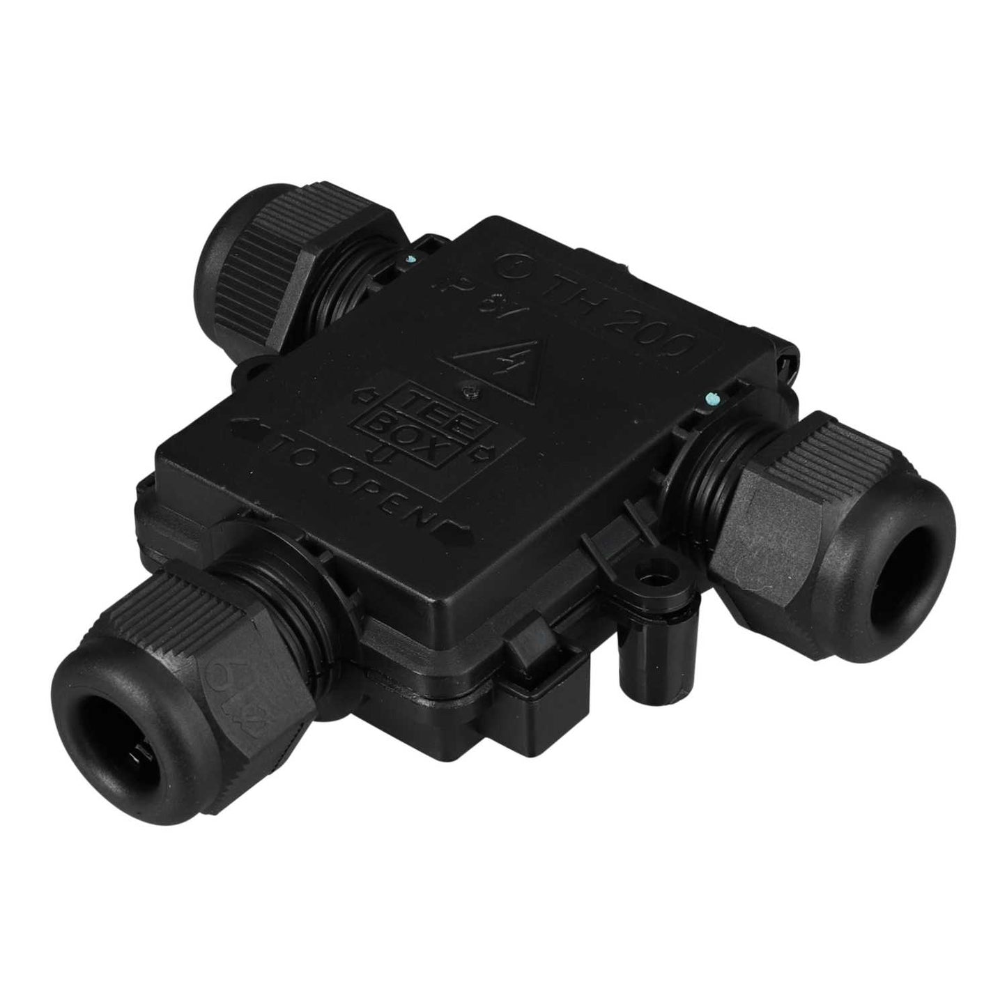 Hylec 16A Tee Junction Box IP67 Black