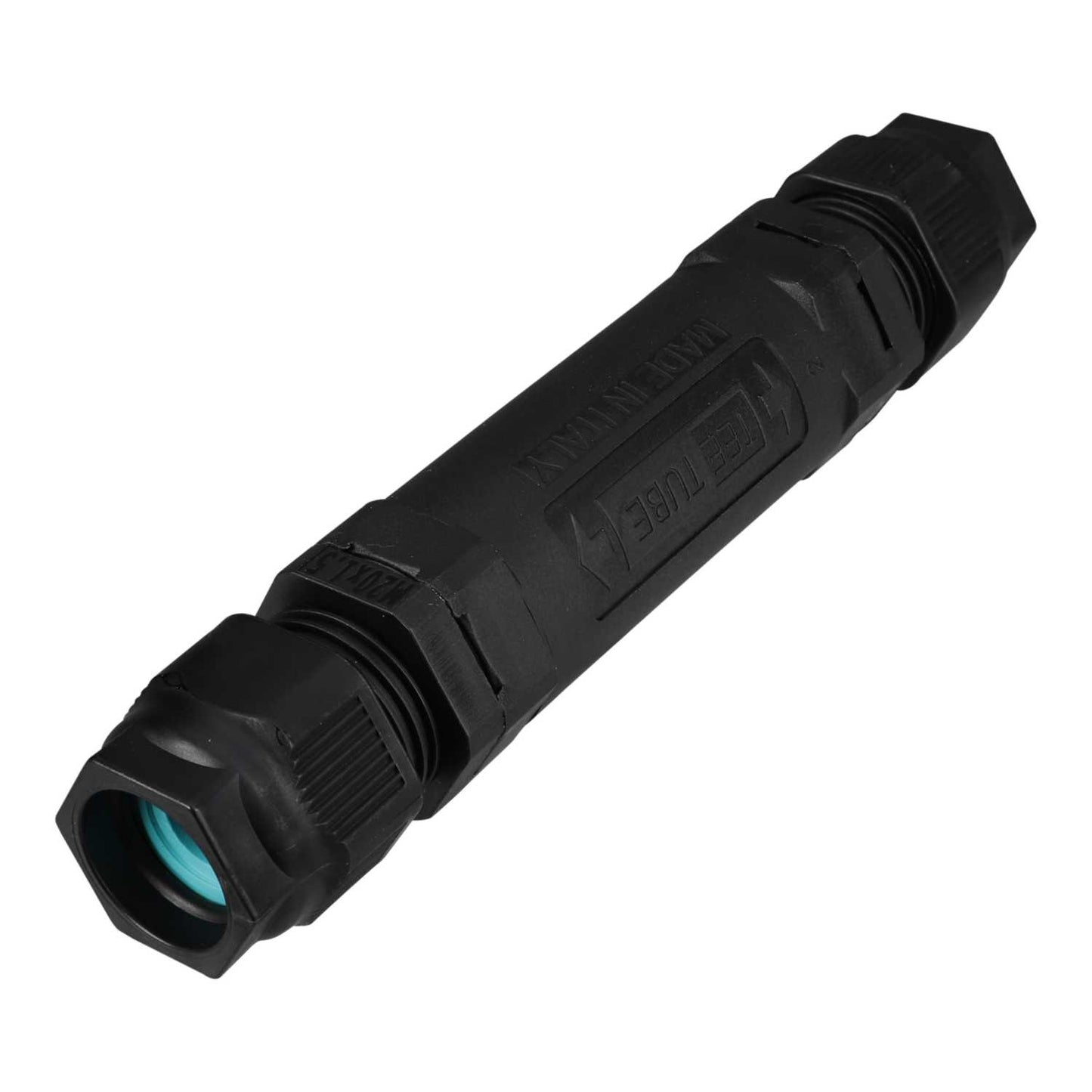 Hylec TeeTube 32A In-Line 3 Pole Cable Connector IP68 Black