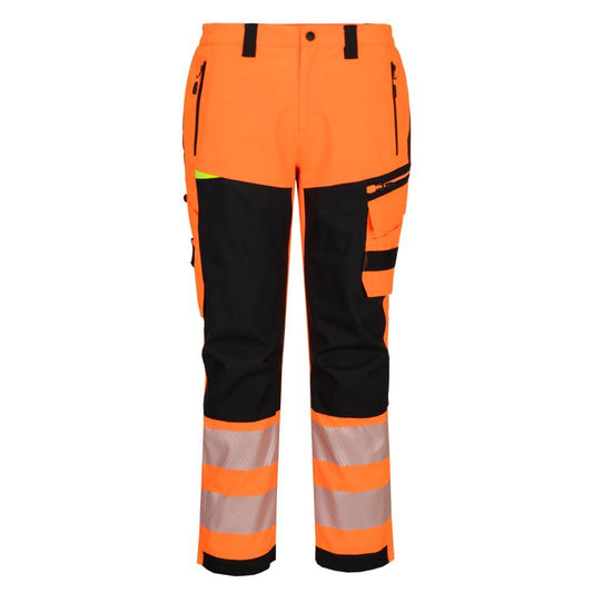DX4 Hi-Vis Rain Trouser, 28, R, Orange/Black