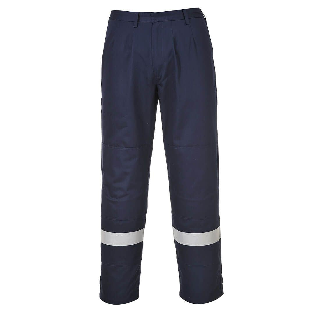 Bizflame Work Trousers, L, T, Navy Tall