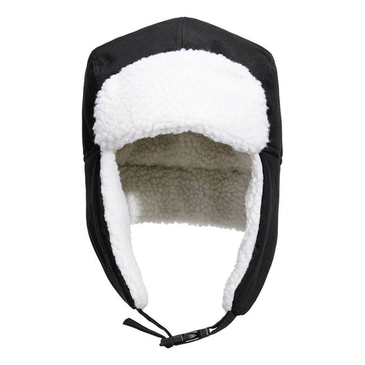 Sherpa Lined Trapper Hat, , R, Black