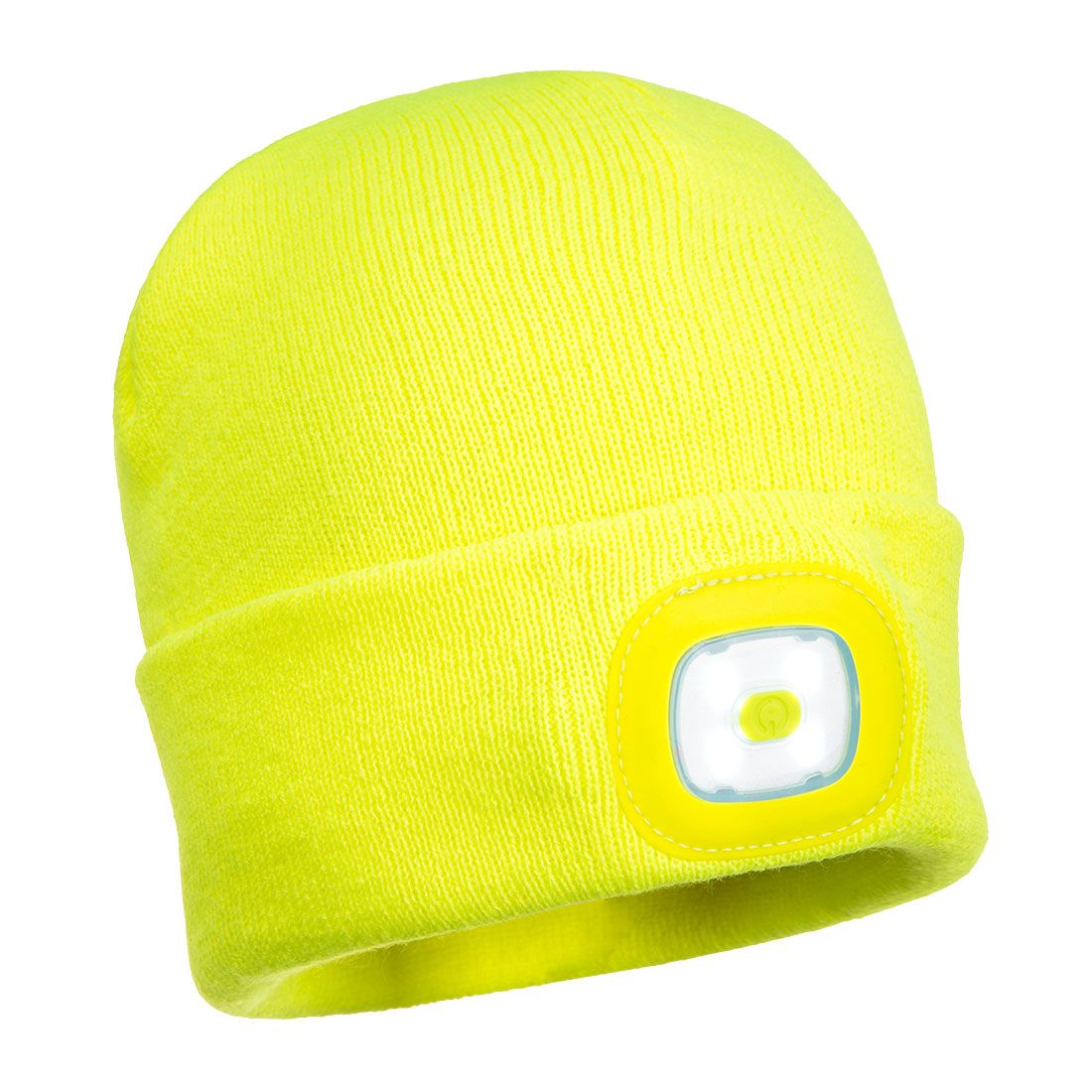 Beanie USB Rechargeable LED Head Light , , R, Yellow