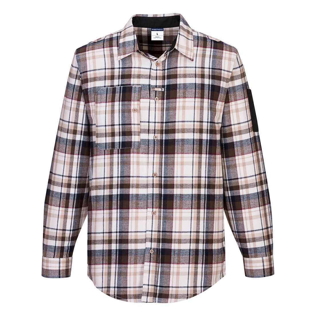 KX3 Check Work Shirt, M, , Brown Check