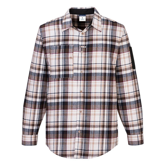 KX3 Check Work Shirt, M, , Brown Check