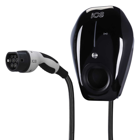 ICS 22kW Intelligent EV Charger with 32A Type 2 Tethered Lead and Rfid
