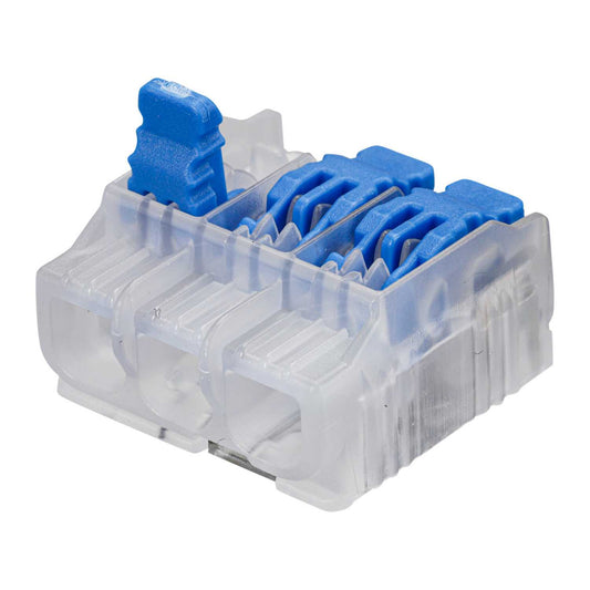 Ideal GenII 3 Way Wire Connector 4mm Terminal Block (Pack of 40)
