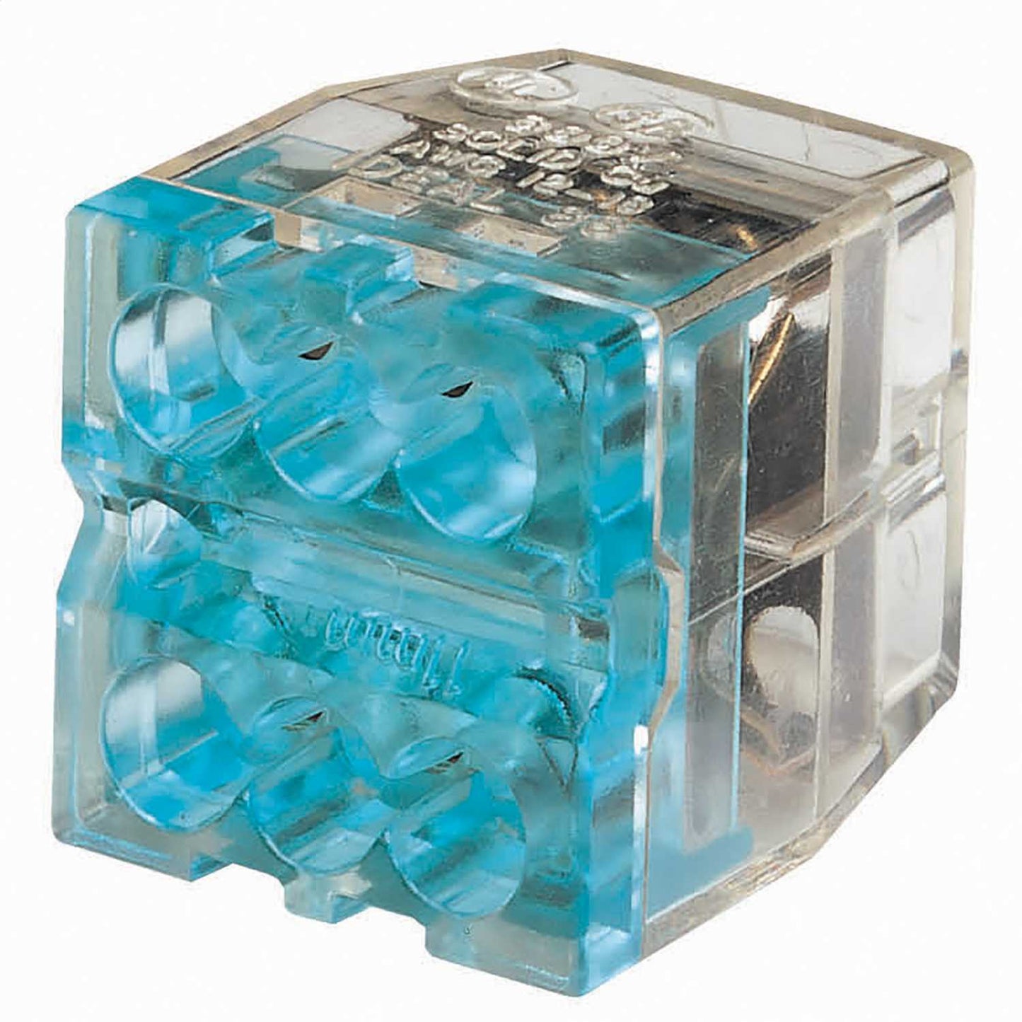 Ideal 24A 6 Way Push In Wire Connector Blue (Pack of 50)