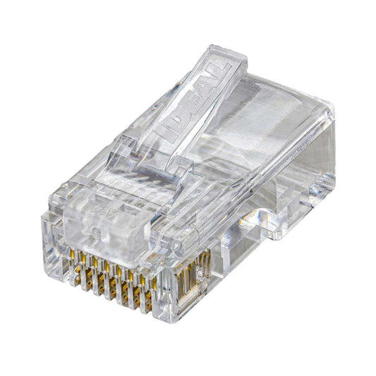 Ideal RJ45 CAT5e Feed-Thru Modular Plugs (Pack of
