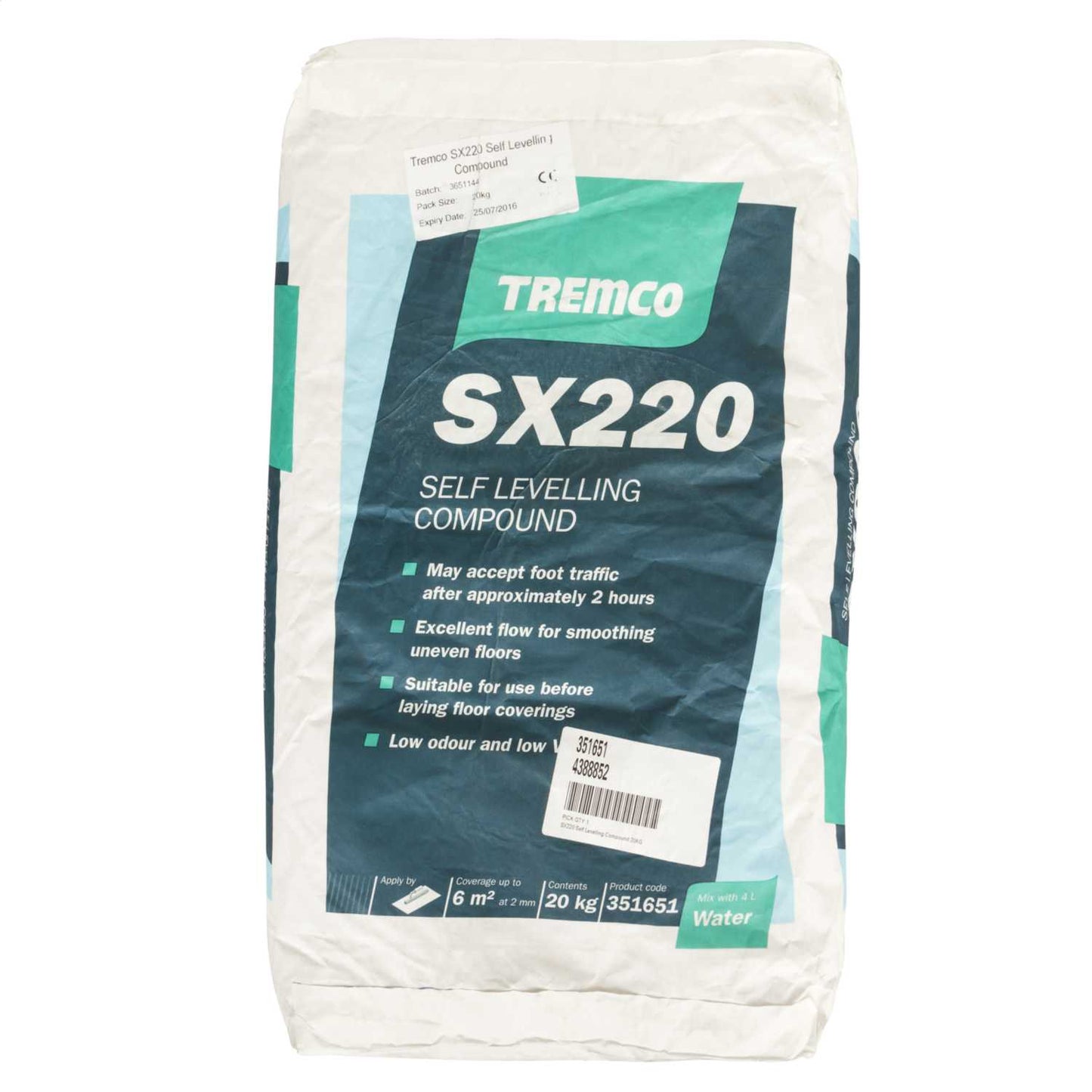 Tremco SX220 Self Levelling Compound 20KG