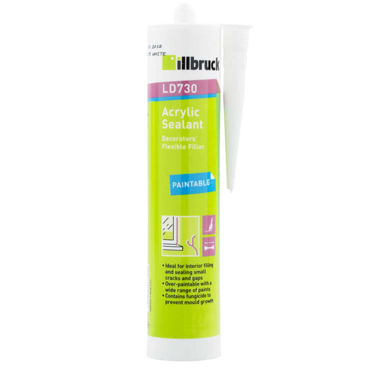 Illbruck LD730 Flexible Decorators Caulk White 310ml