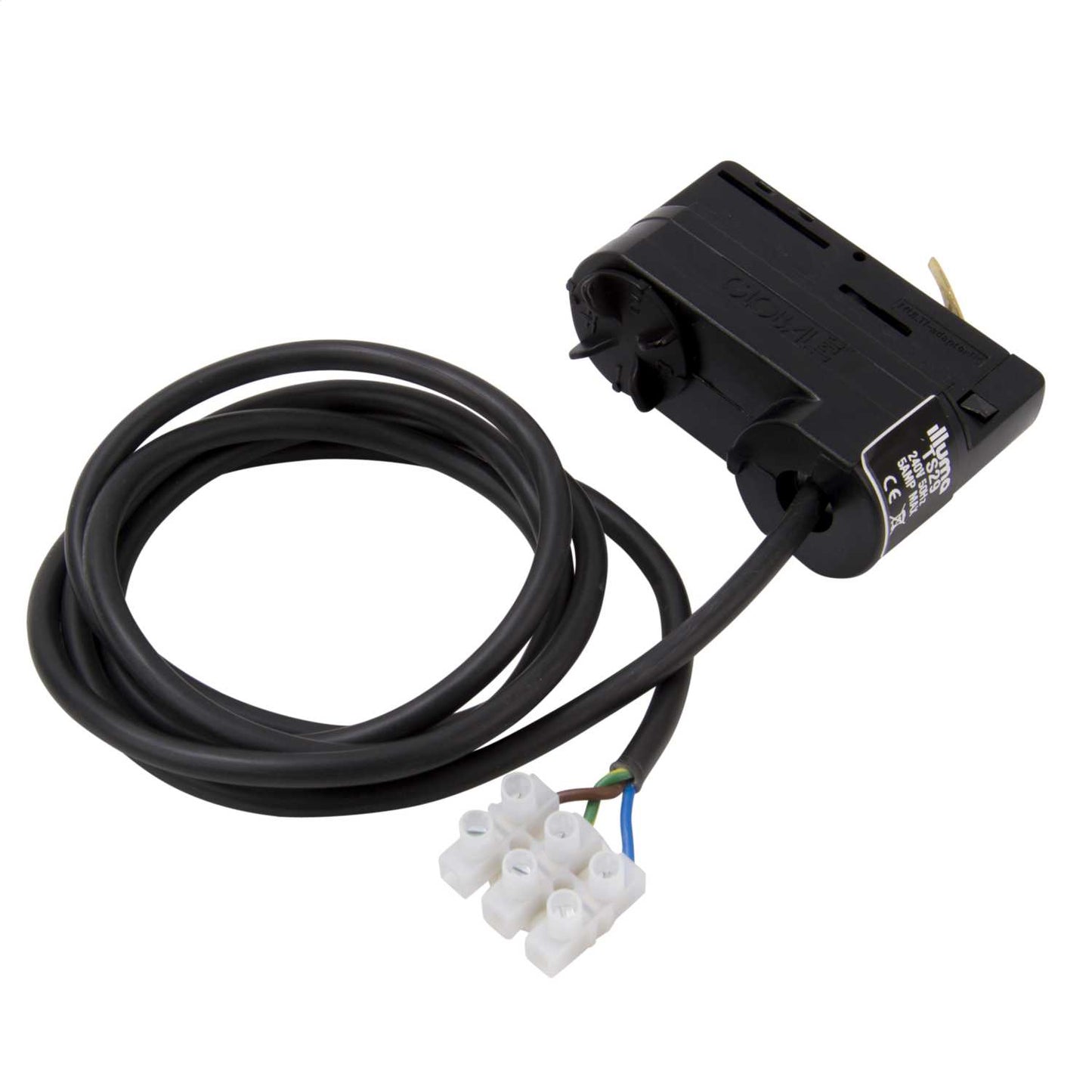 Illuma Switched Track Adaptor Black for 3 Circuit Track with 1.5m Cable