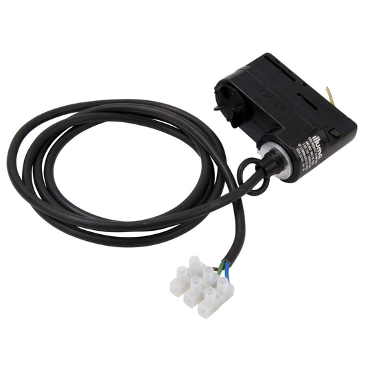Illuma Switched Track Adaptor with Ring Black for 3 Circuit Track and 1.5m Cable