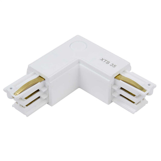 Illuma Left Handed L Connector White for 3 Circuit Track