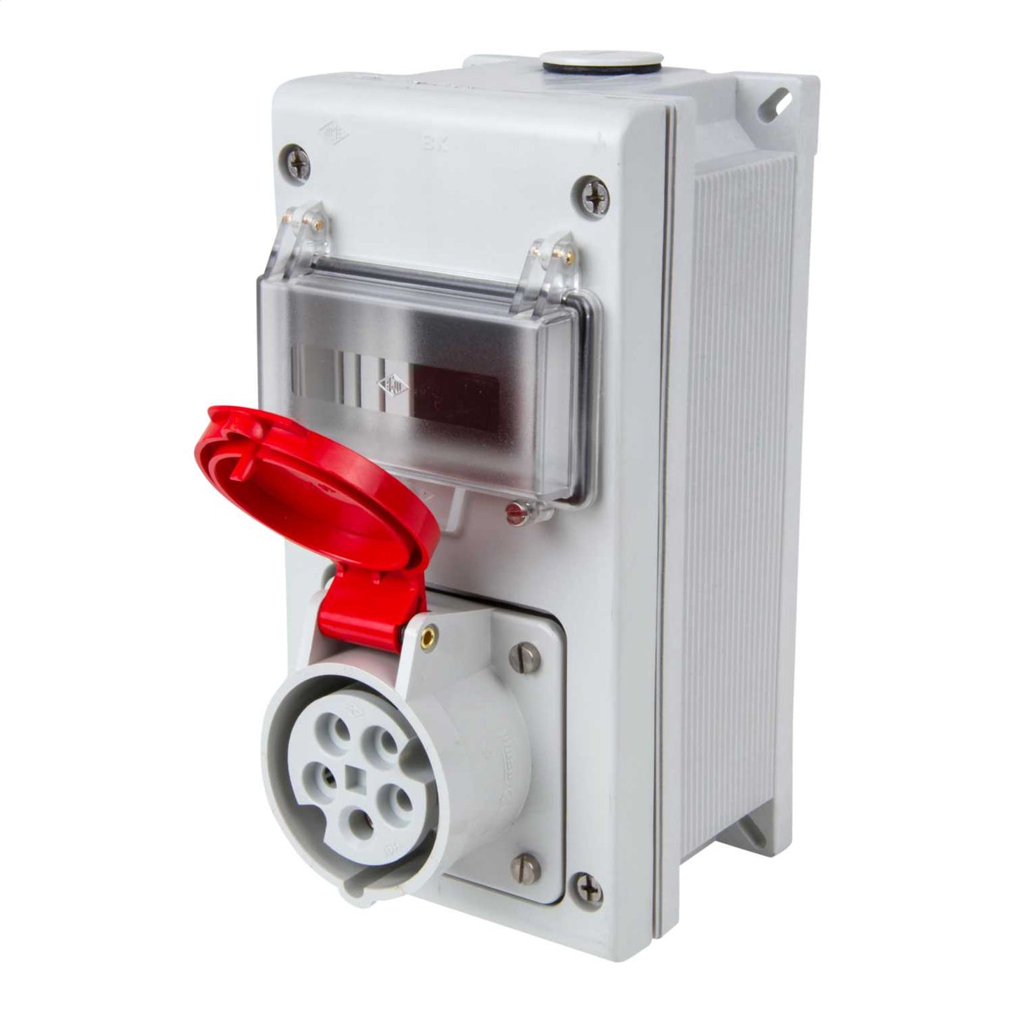 Ilme 16A 3P+N+E 415V Socket with RCD Compartment IP44