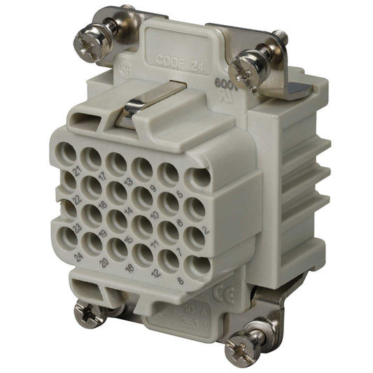 Ilme 10A 24 Pole + E Female Insert for Crimp Connections