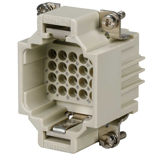 Ilme 10A 24 Pole + E Male Insert for Crimp Connections