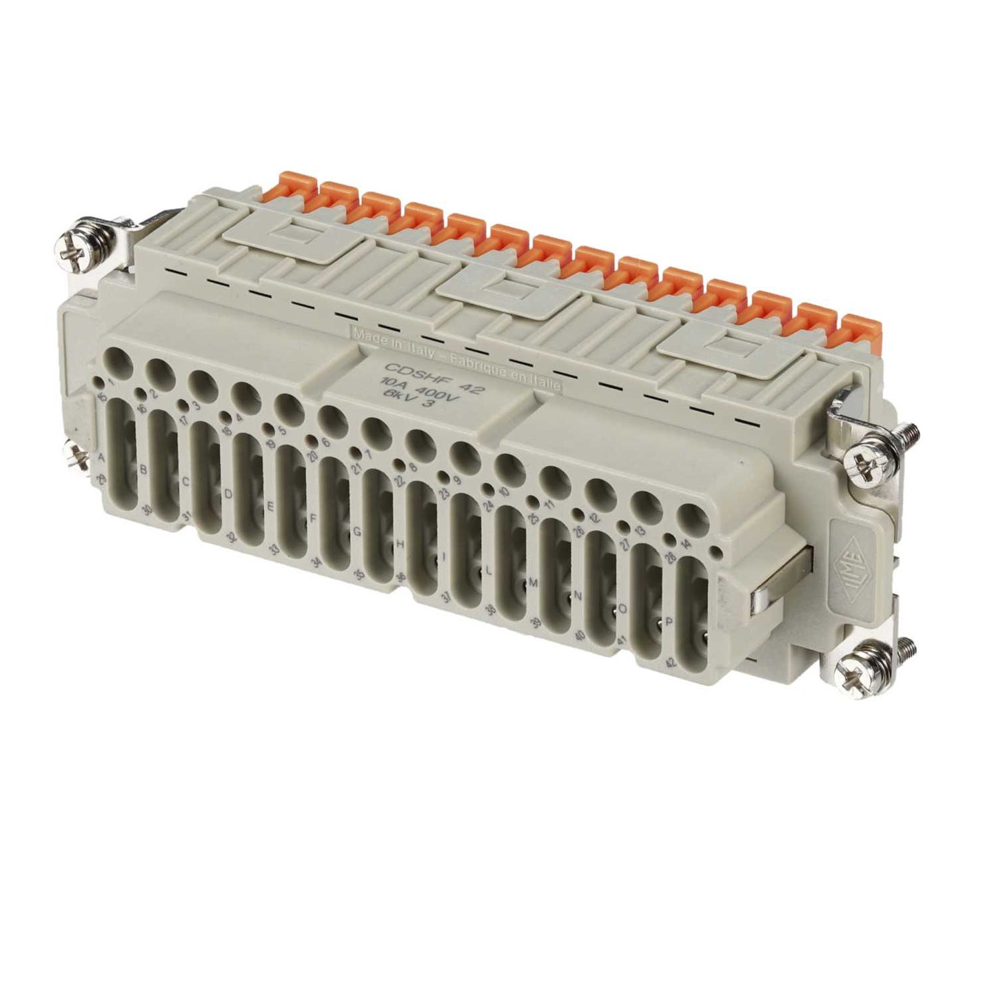 Ilme 10A 42 Pole + E Female Insert Spring Terminal Connector
