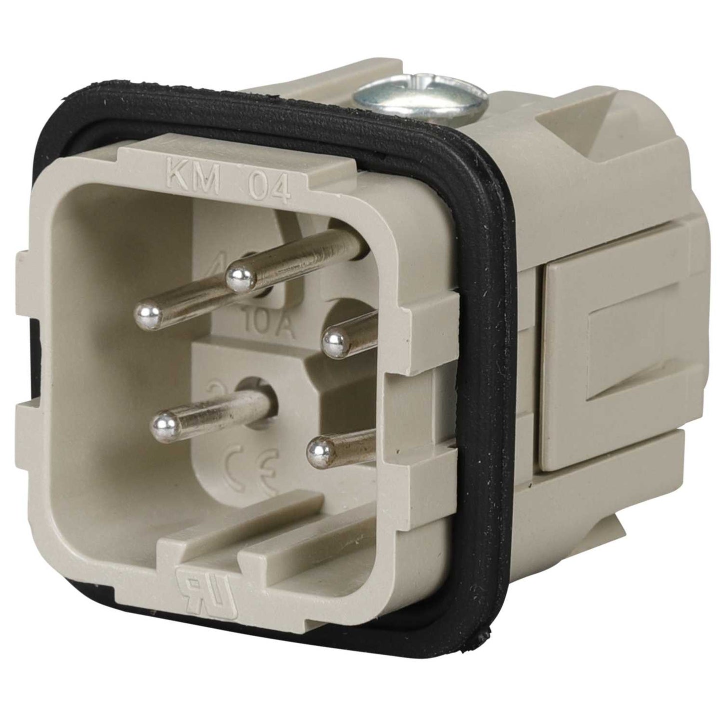 Ilme 10A 4 Pole + E Male Insert Screw Terminal Connection