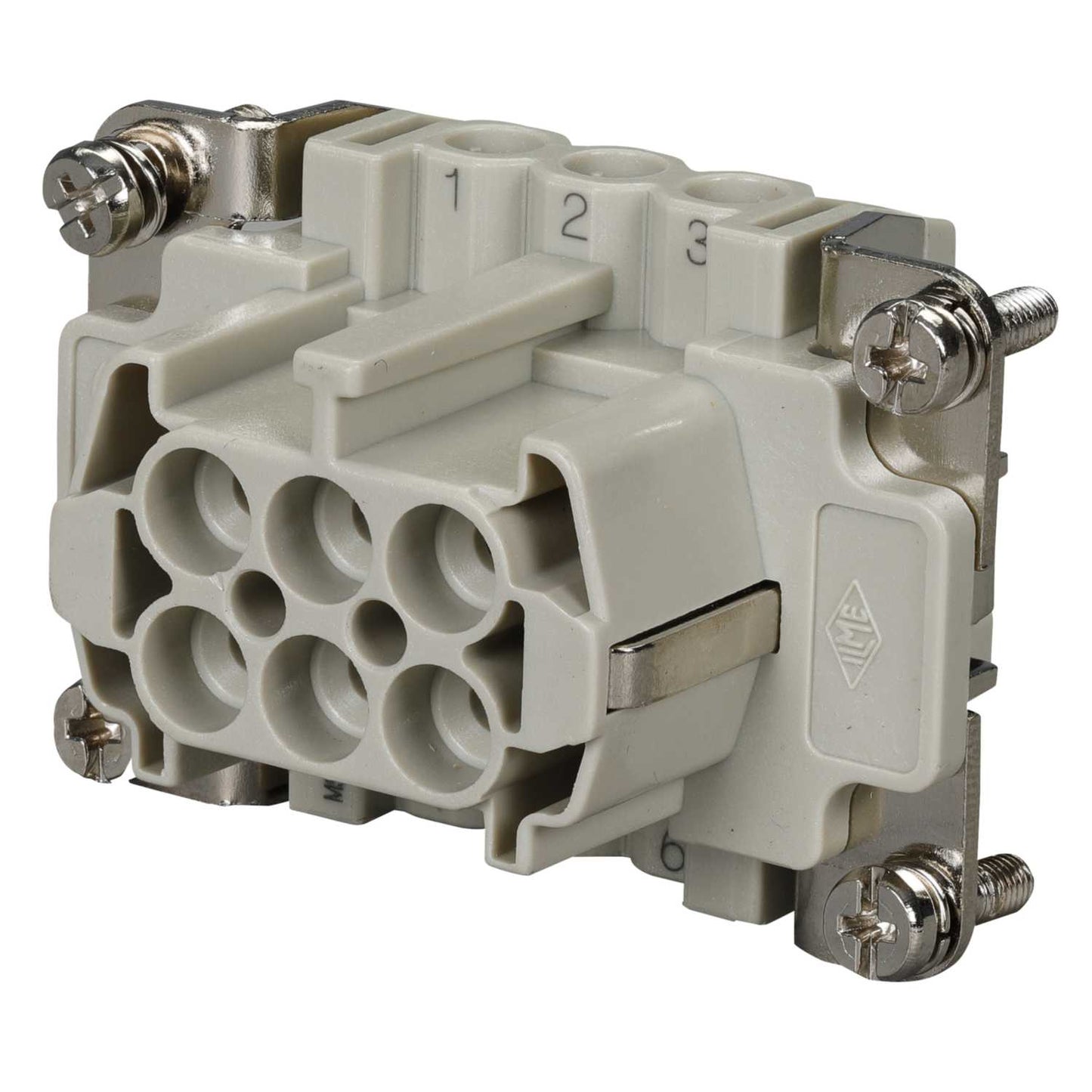 Ilme 16A 6 Pole + E Female Insert for Screw Terminal Connectors (1-6)