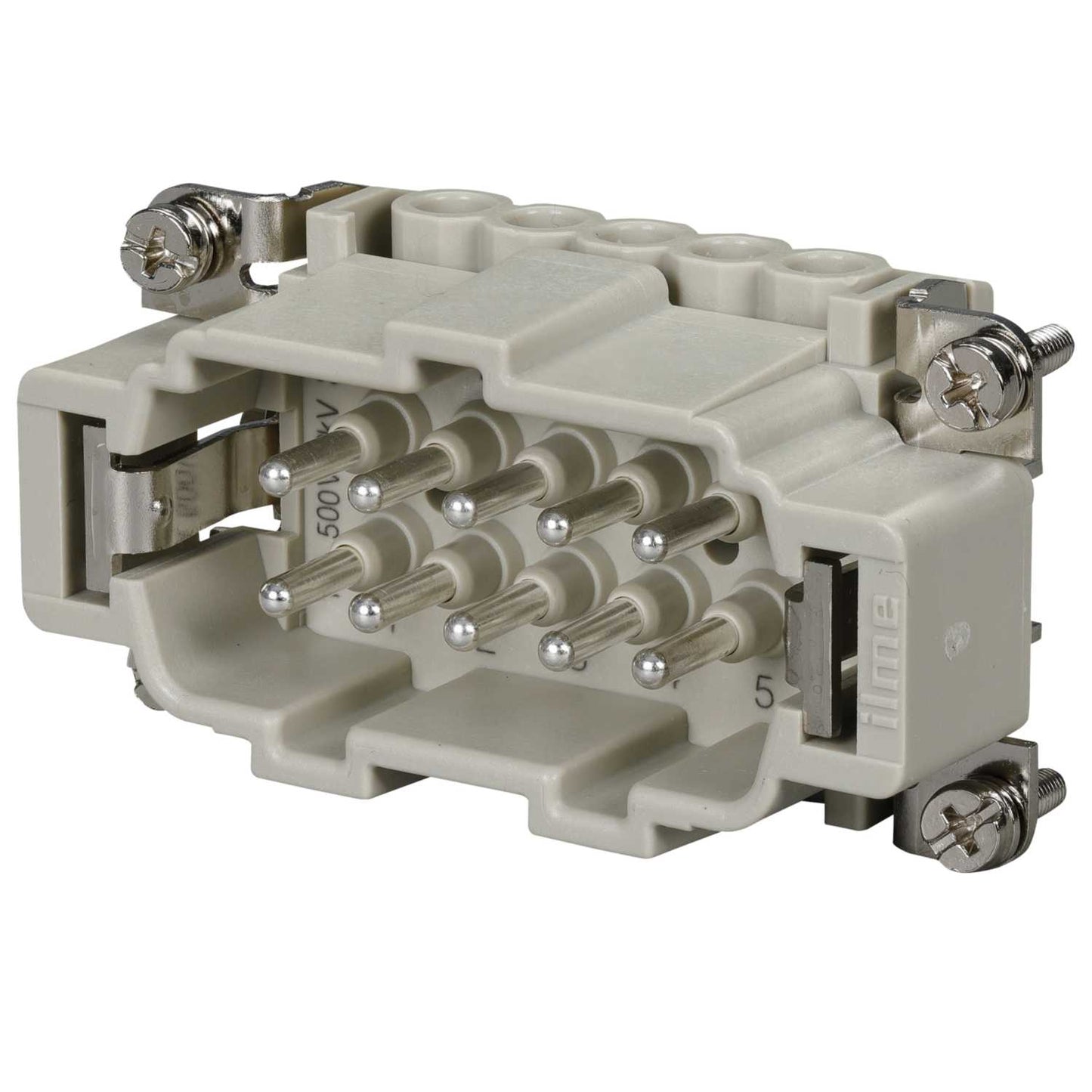 Ilme 16A 10 Pole + E Male Insert Screw Terminal Connector (1-10)