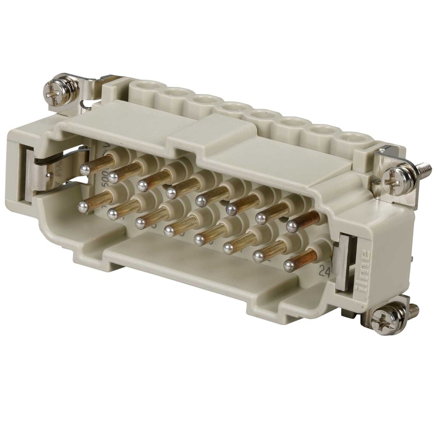 Ilme 16A 16 Pole + E Male Insert Screw Terminal Connector (17-32)