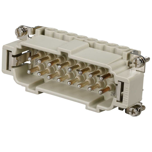 Ilme 16A 16 Pole + E Male Insert Screw Terminal Connector (17-32)