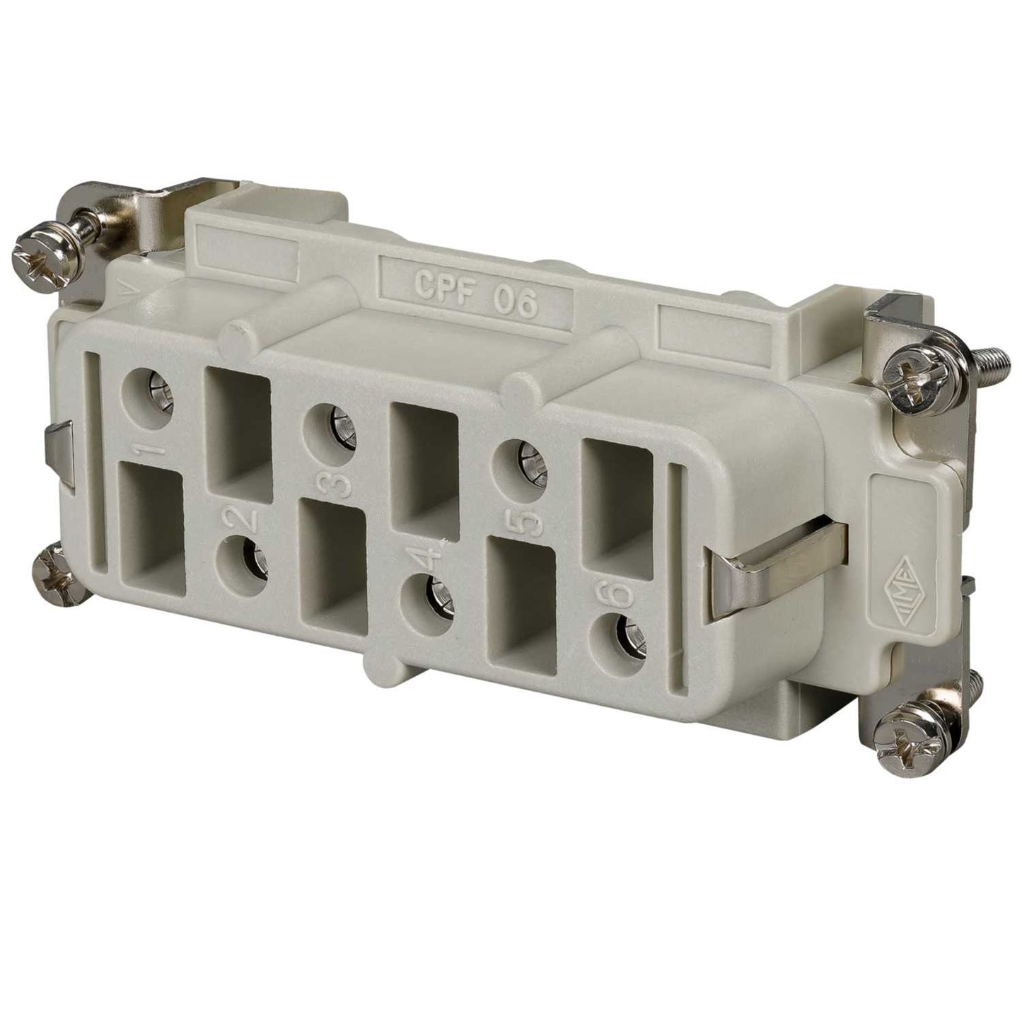 Ilme 35A 6 Pole + E Female Insert Screw Terminal Connection
