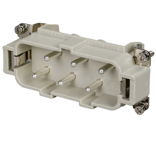 Ilme 35A 6 Pole + E Male Insert Screw Terminal Connection