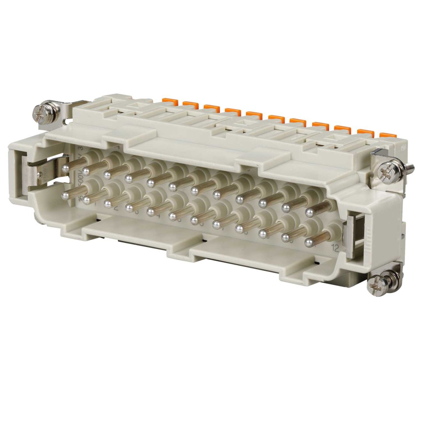 Ilme 16A 24 Pole + E Male Insert Spring Terminal Connections