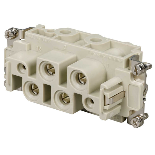 Ilme 4 + 2 Pole + E [80A + 16A] Female Insert Screw Terminal Connection