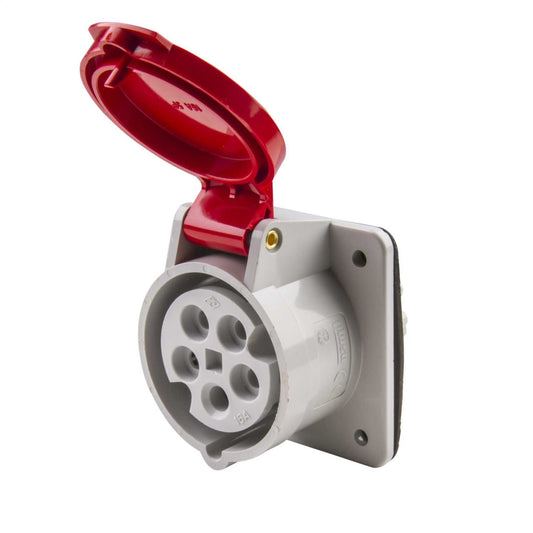 Ilme 16A 3P+N+E 415V Panel Mounted Socket IP44