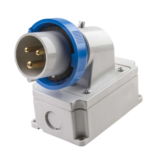 Ilme 16A 2P+E 230V Wall Mounted Appliance Inlet IP67