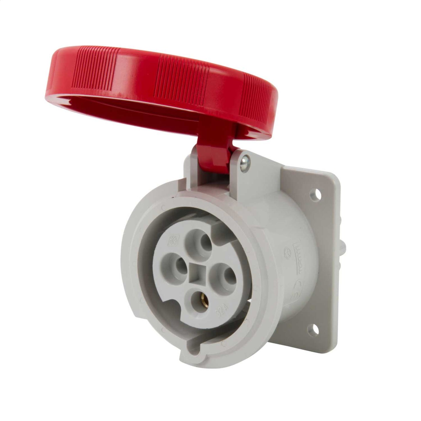 Ilme 32A 3P+E 415V Panel Mounted Socket IP67