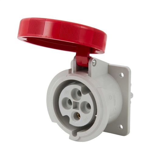 Ilme 32A 3P+E 415V Panel Mounted Socket IP67