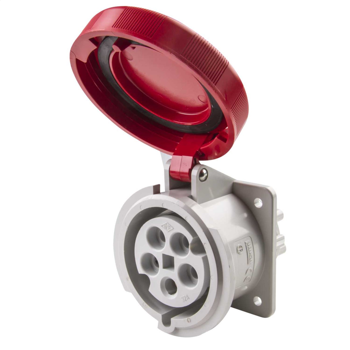 Ilme 32A 3P+N+E 415V Panel Mounted Socket IP67