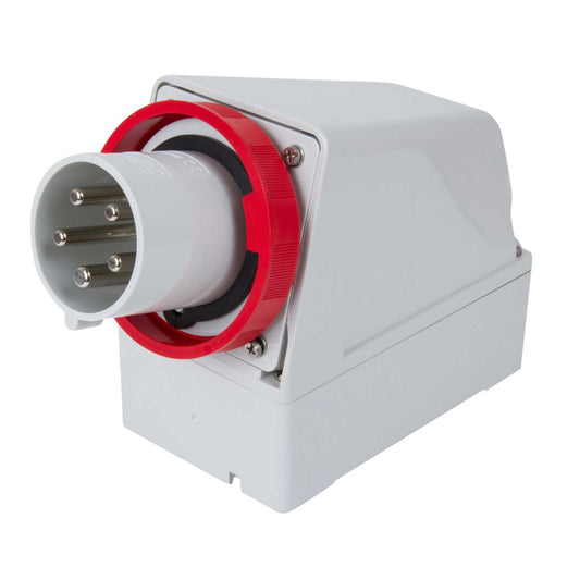 Ilme 63A 3P+N+E 415V Wall Mounted Appliance Inlet IP67