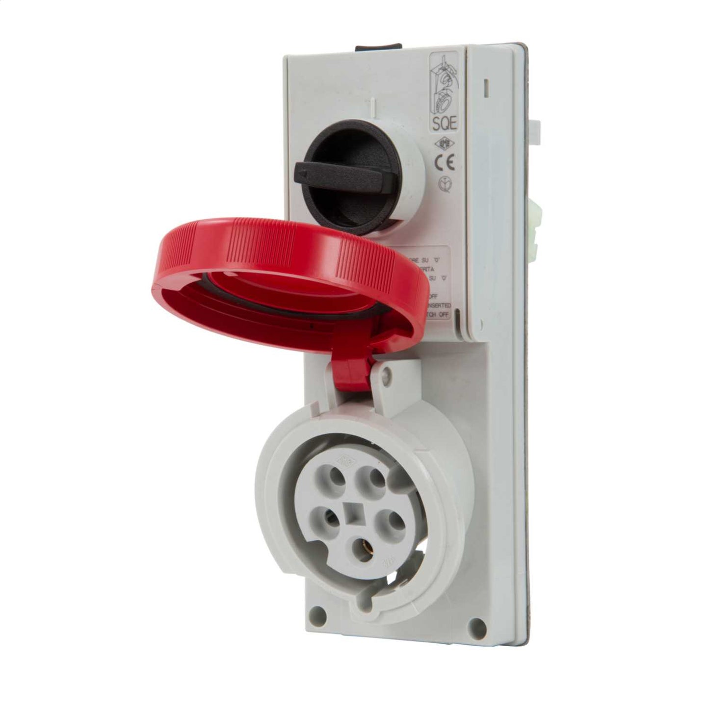 Ilme 32A 3P+N+E 415V Interlocked Switched Socket Front IP44