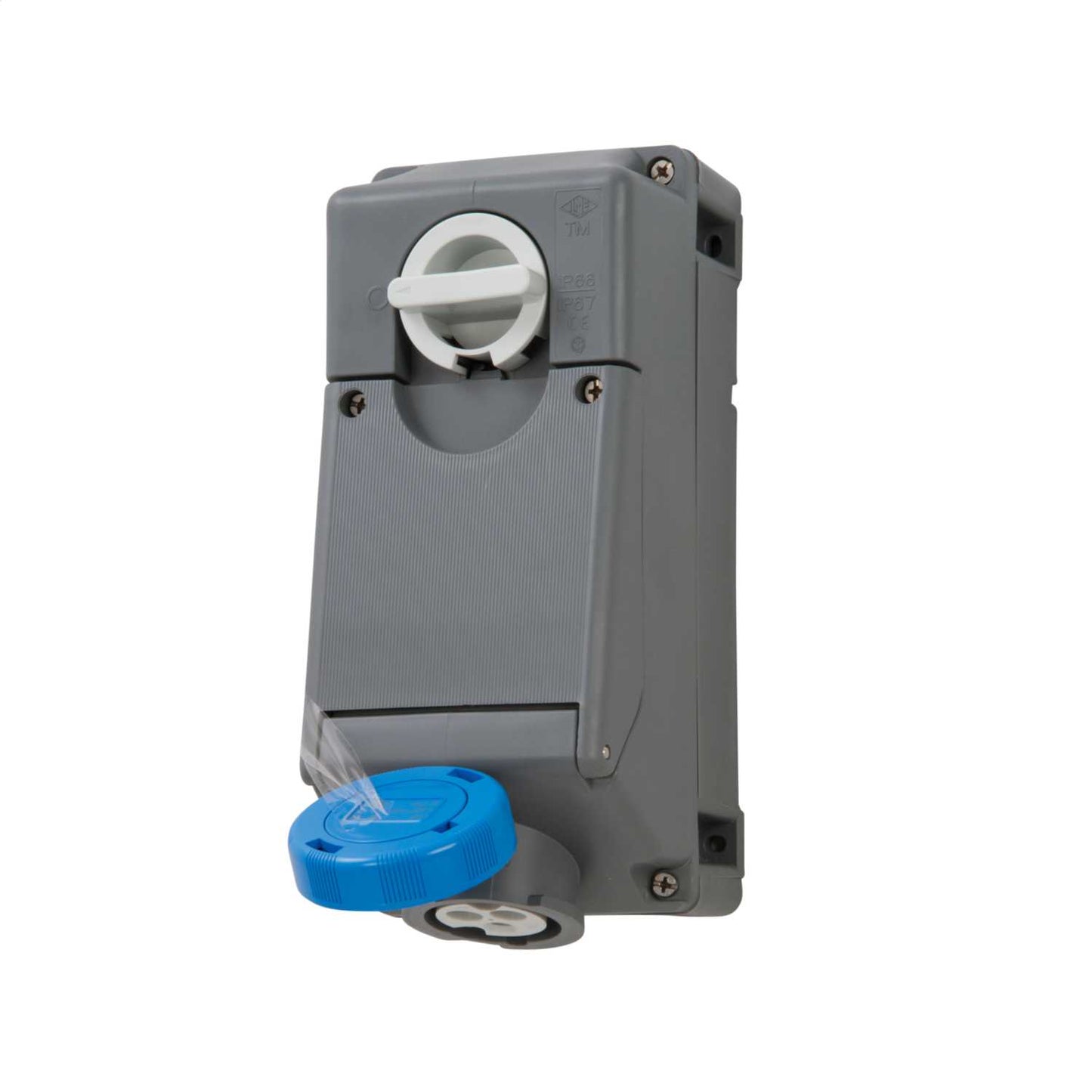 Ilme 16A 2P+E 230V Interlocked Switched Socket IP67