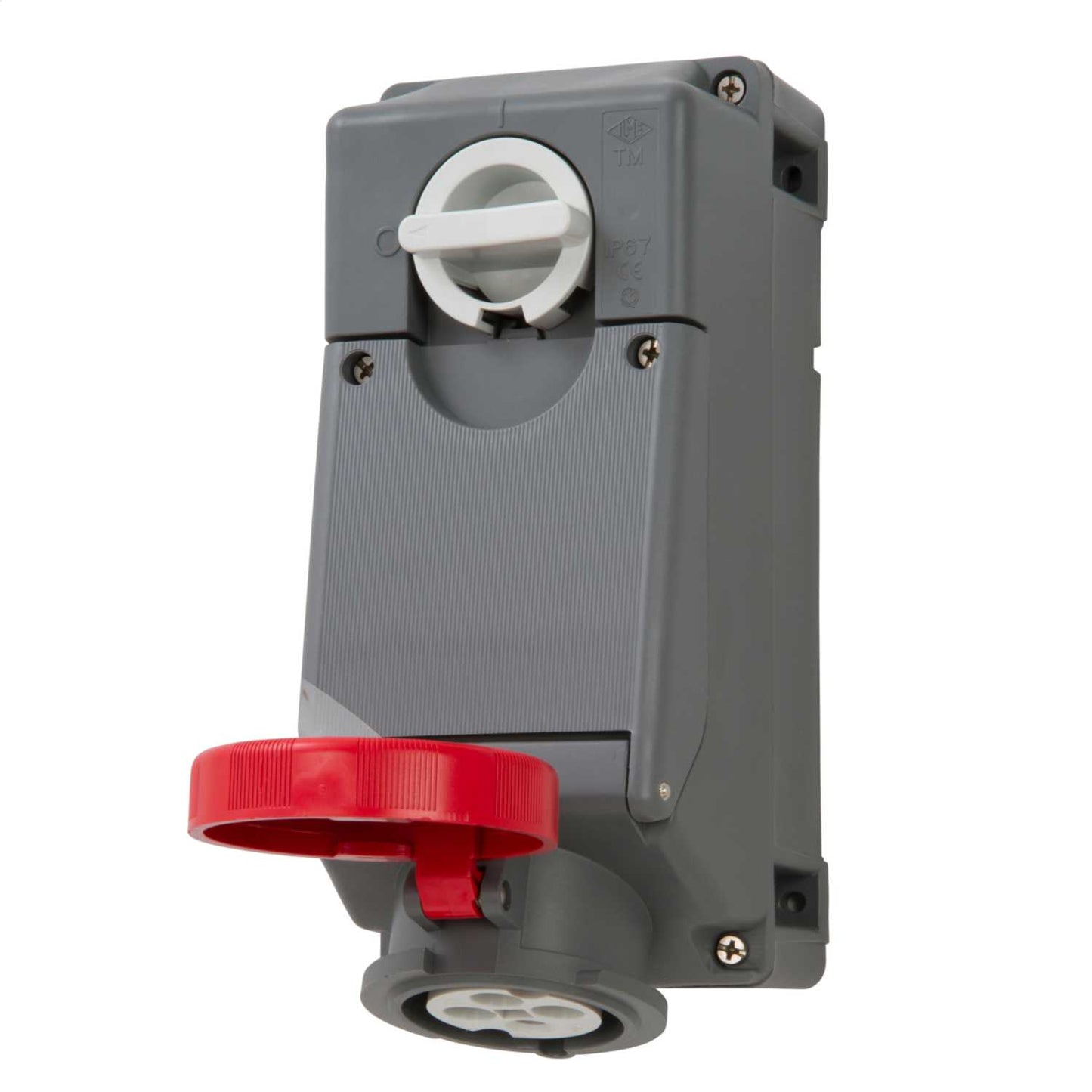 Ilme 32A 3P+E 415V Compact Interlocked Switched Socket IP67