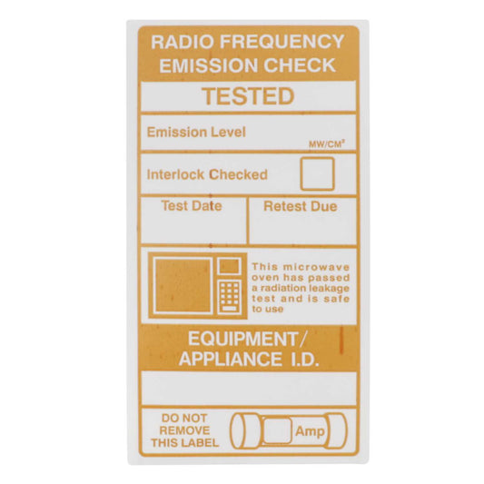 Industrial Signs Microwave Emission Labels (Roll of 100)