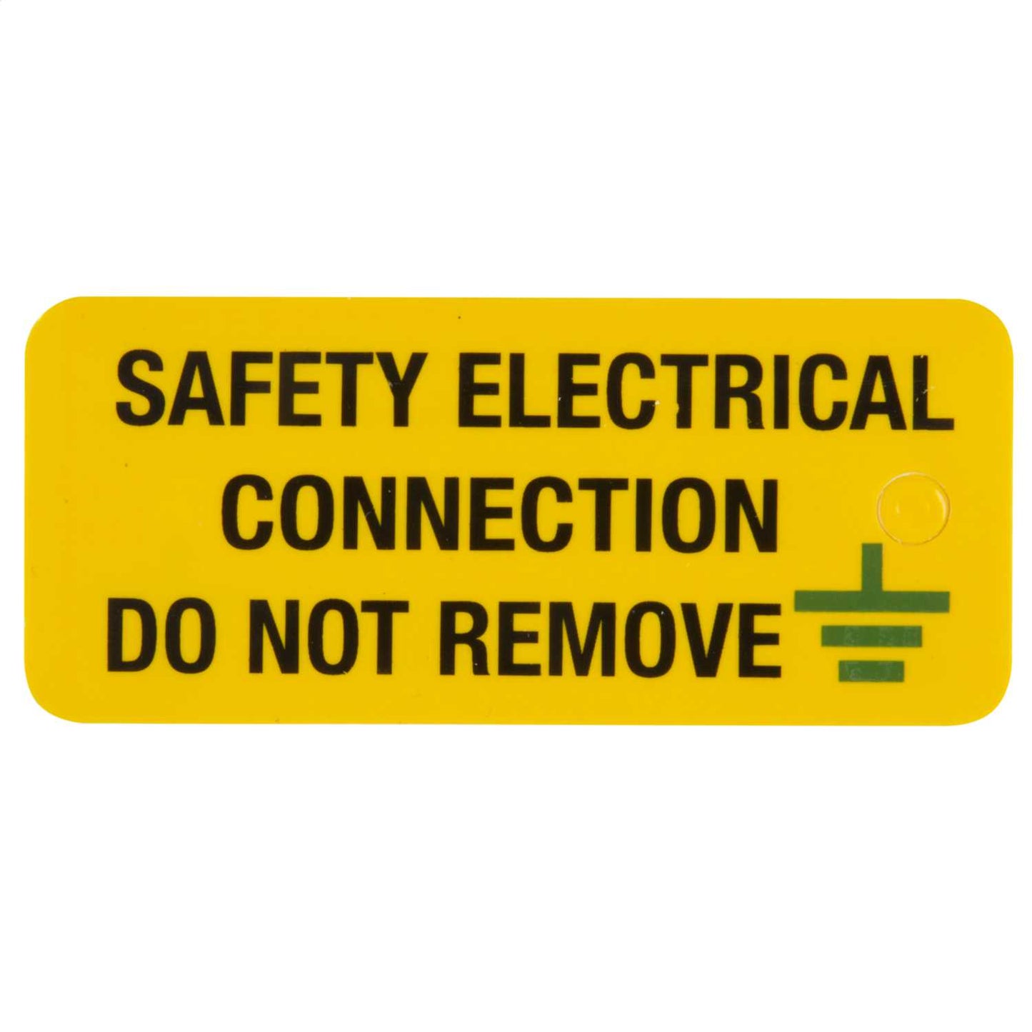 Industrial Signs 80mm x 35mm Safety Electrical Connection Do Not Remove PVC Label (Pack of 5)